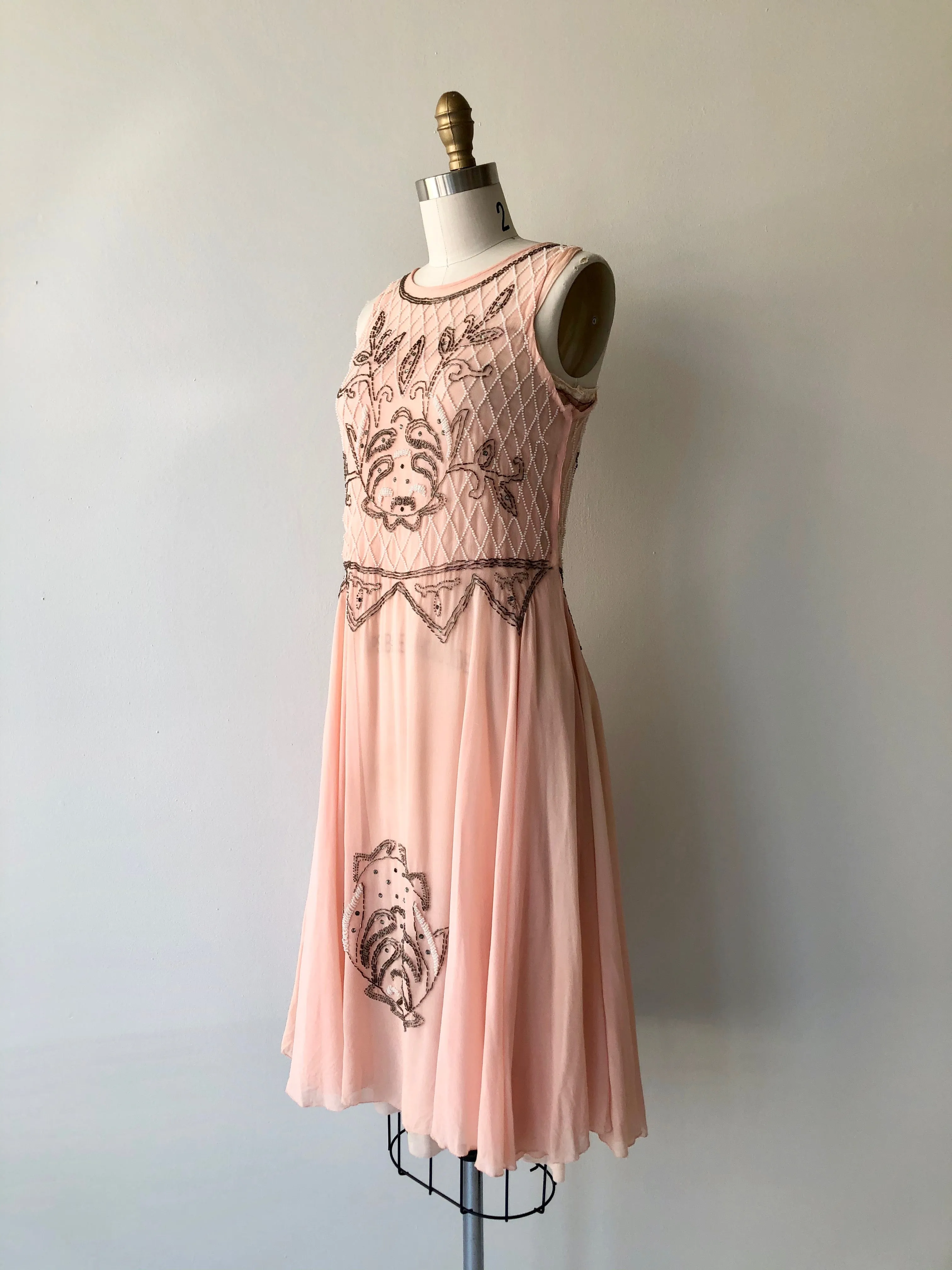 SALE Lillian Silk 1920s Dress