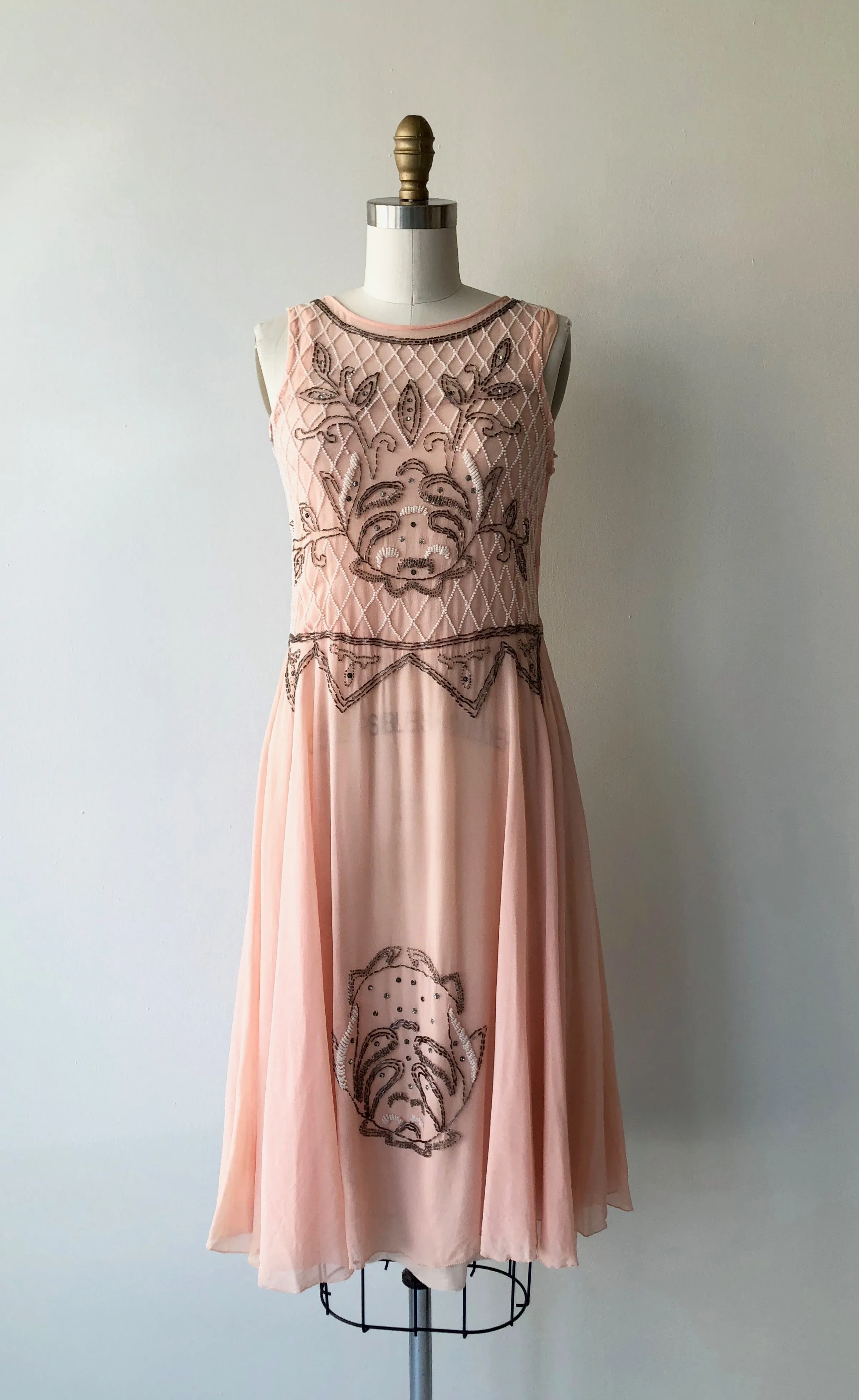 SALE Lillian Silk 1920s Dress