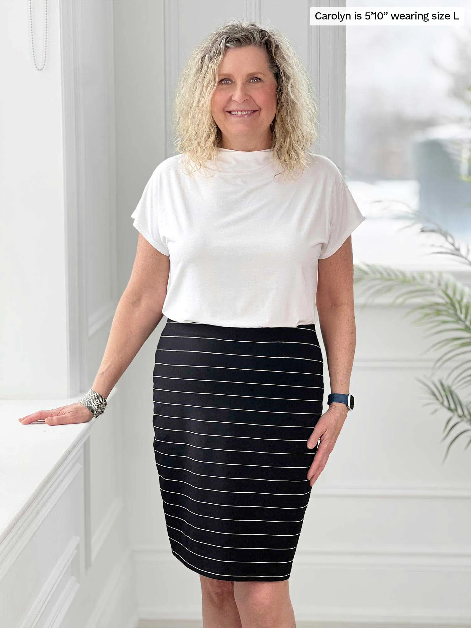 Salma striped pencil skirt - FINAL SALE