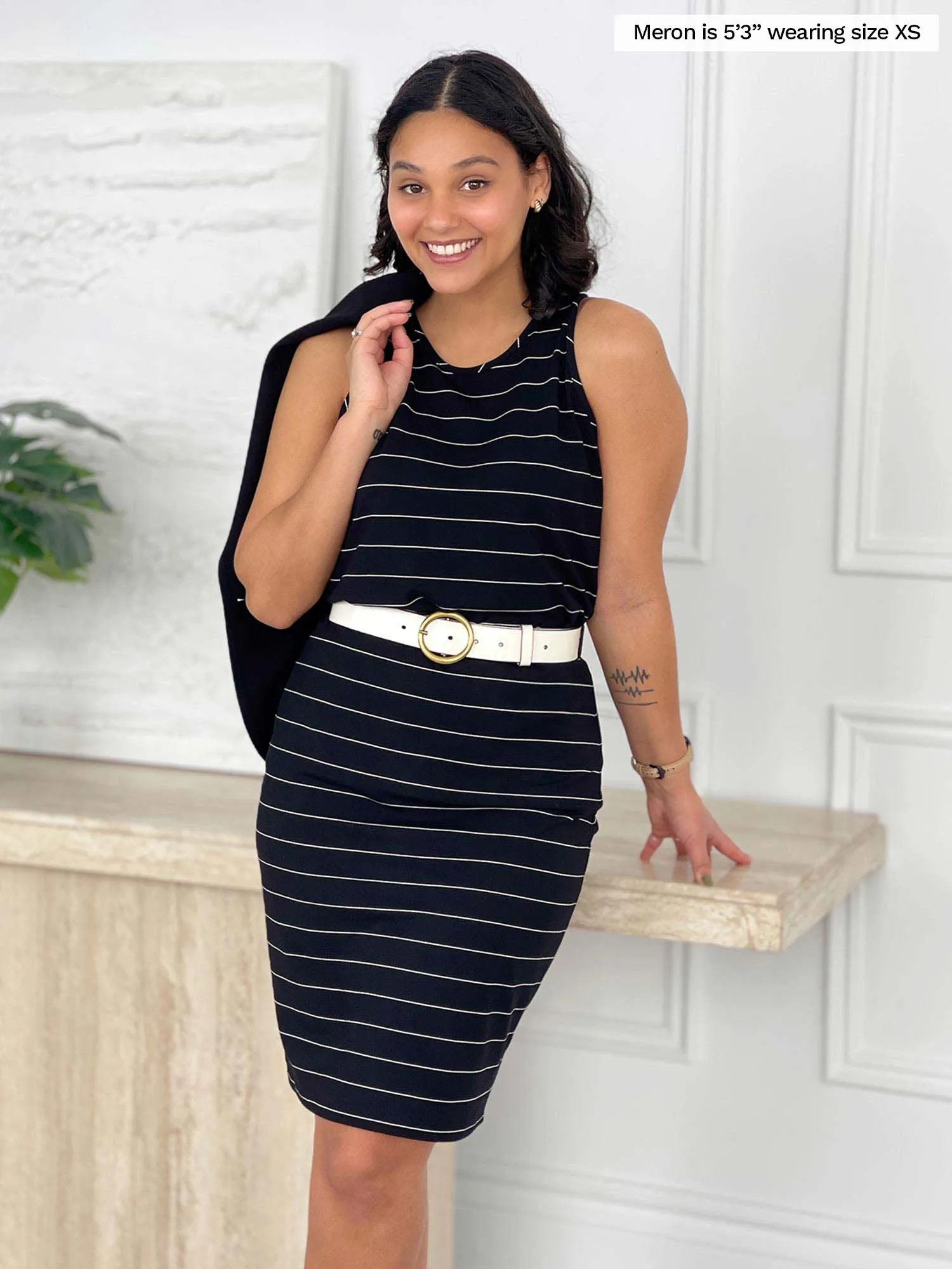 Salma striped pencil skirt - FINAL SALE