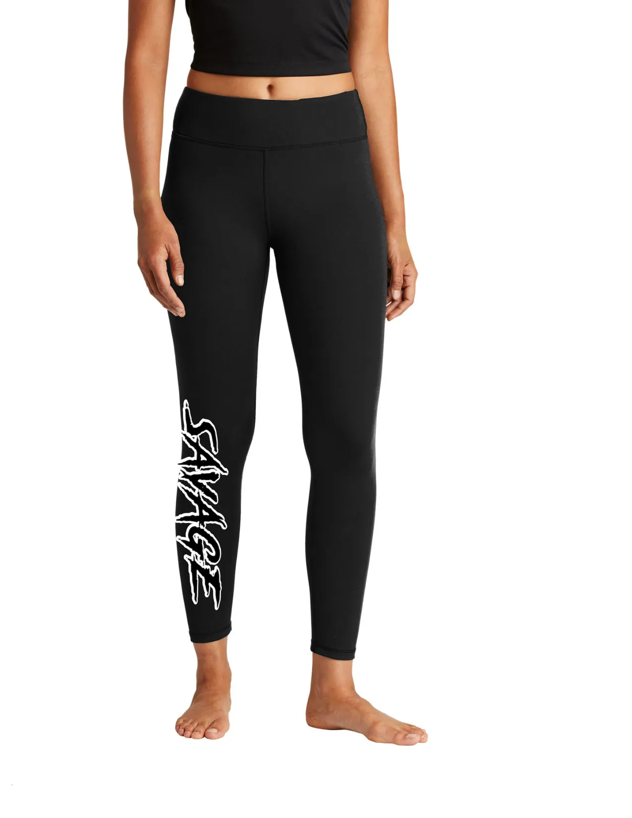 SAVAGE FASTPITCH 14U BLACK LEGGINGS WITH CELL POCKET