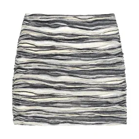 Slub Knit Micro Skirt