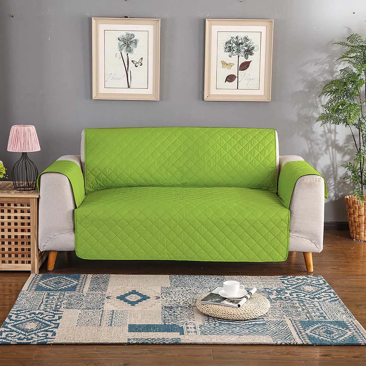 Sofa Cover- Lime Green