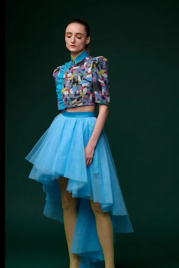 SPARKLE BY KAREN CHAN x HKMoA【PATCHWORK】Cheongsam Top & Skirt