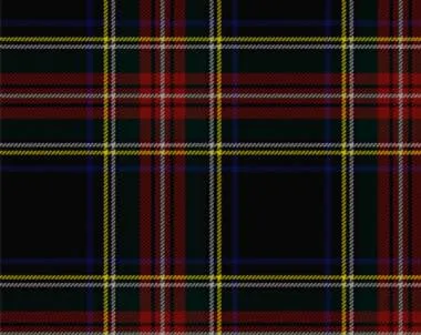 Stewart Black Modern Light Weight Tartan Scarf