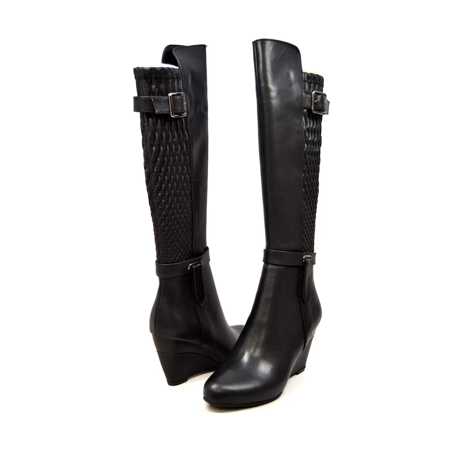 Tally Wedge Boots - Stylish Quilted Design for Everyday Wear and Nights Out