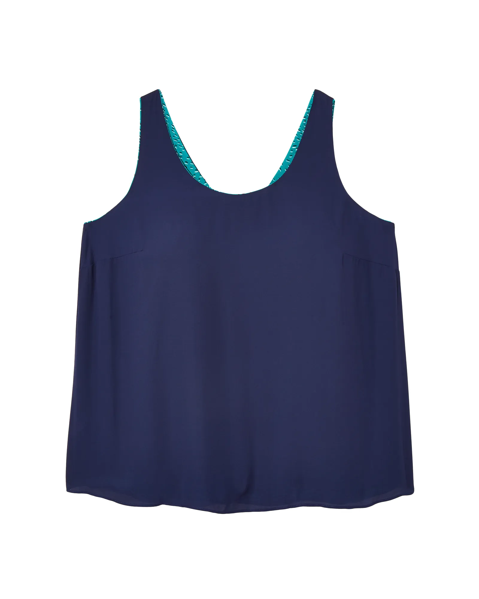 Teresa Reversible Tank | Kelly Green / Navy