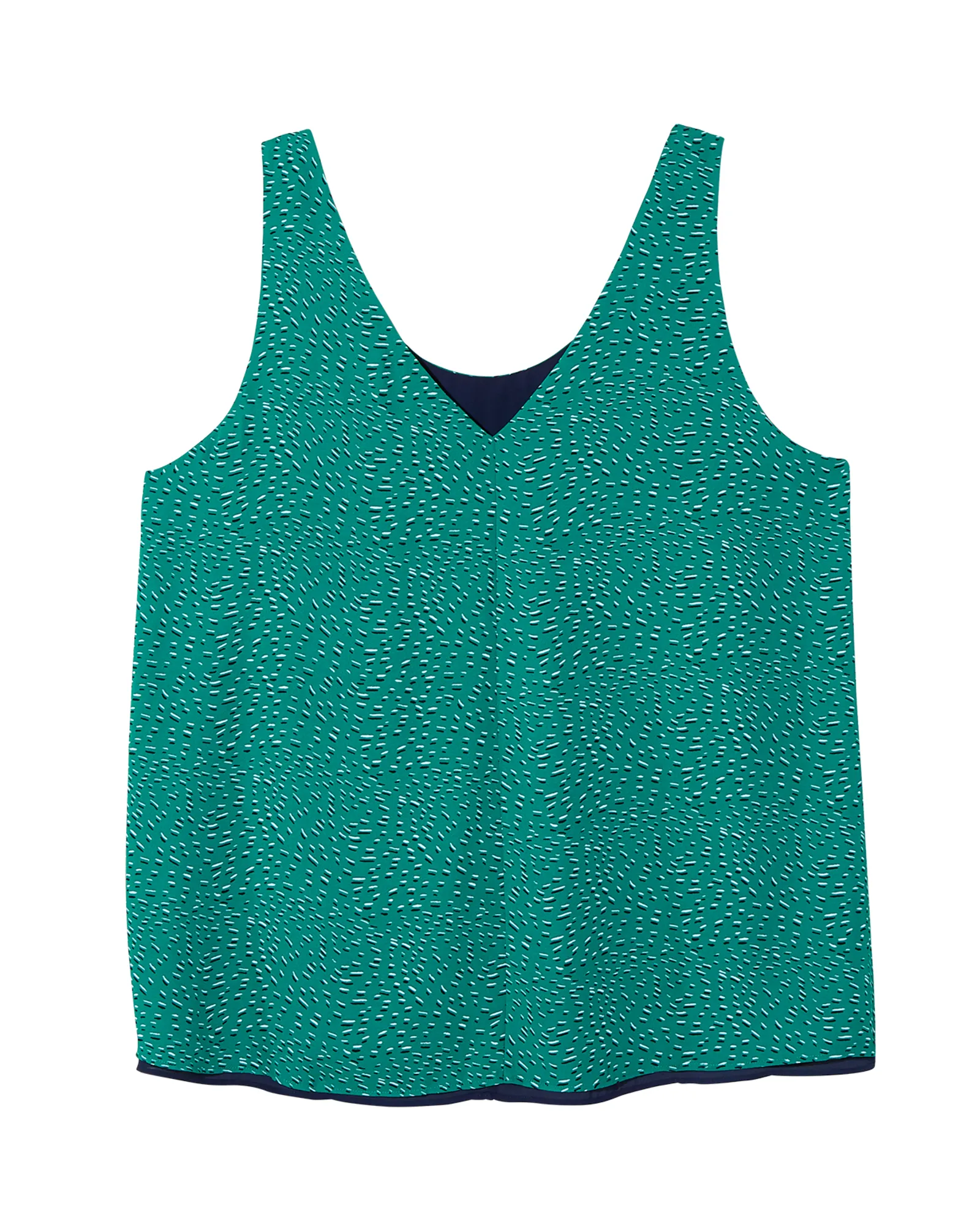 Teresa Reversible Tank | Kelly Green / Navy