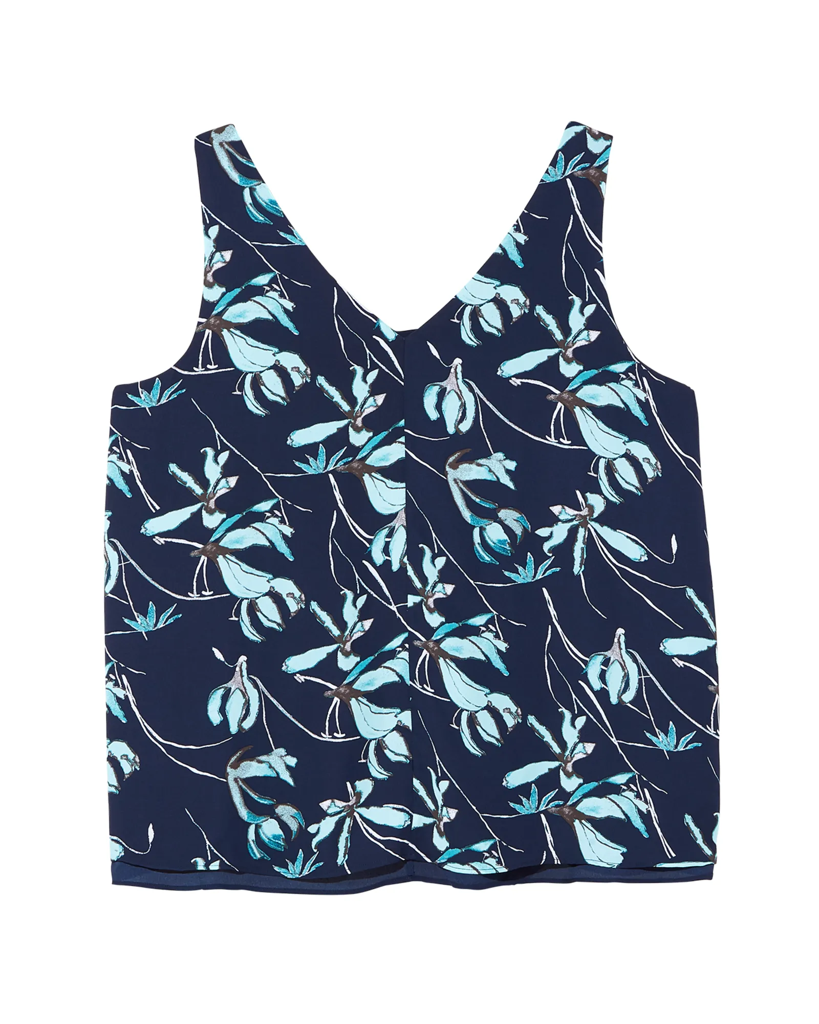 Teresa Reversible Tank | Navy / Light Blue