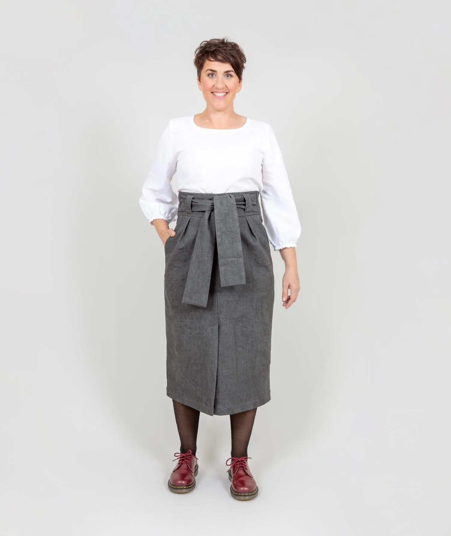 The "All Wrapped Up Skirt" - Grey