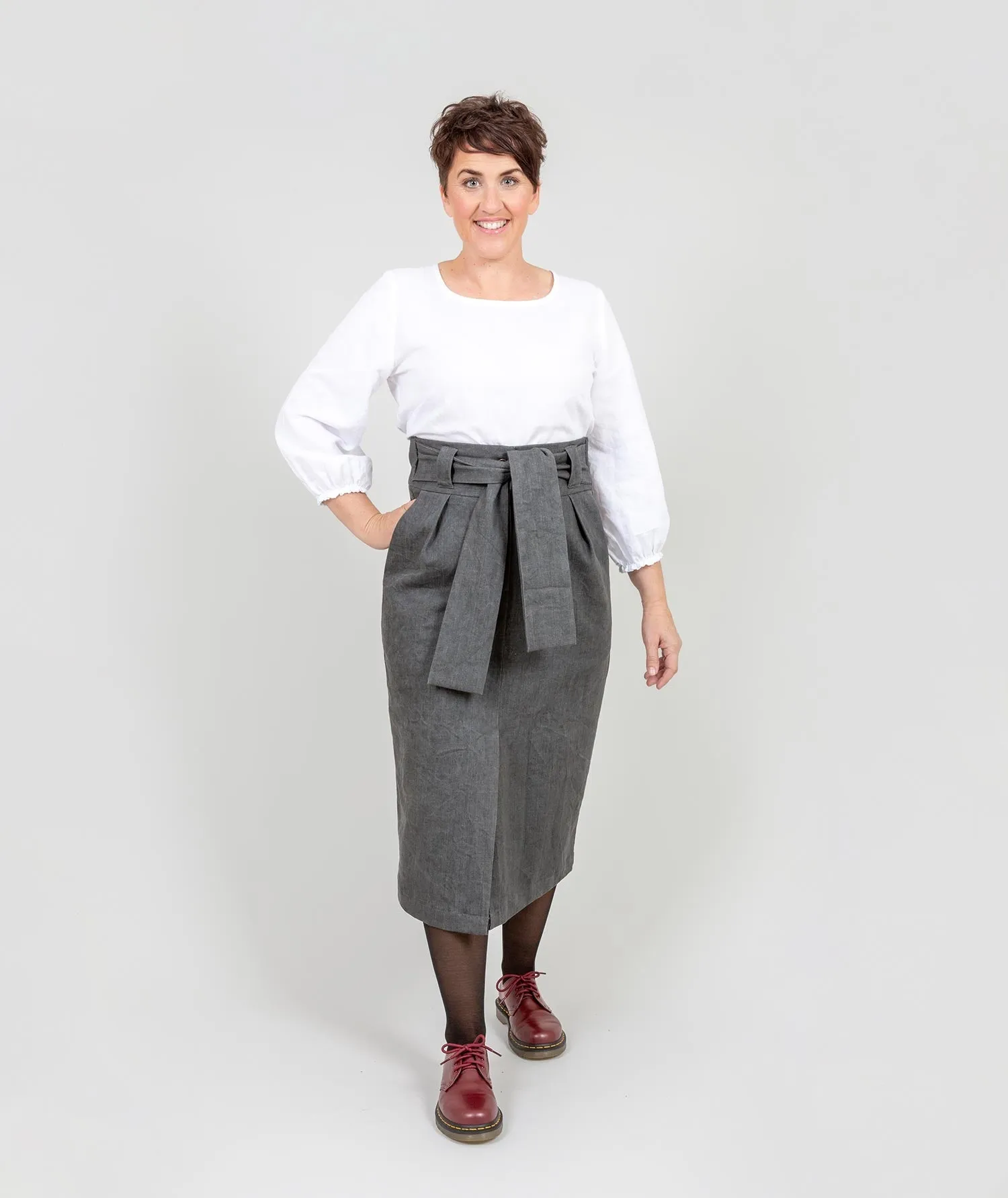 The "All Wrapped Up Skirt" - Grey