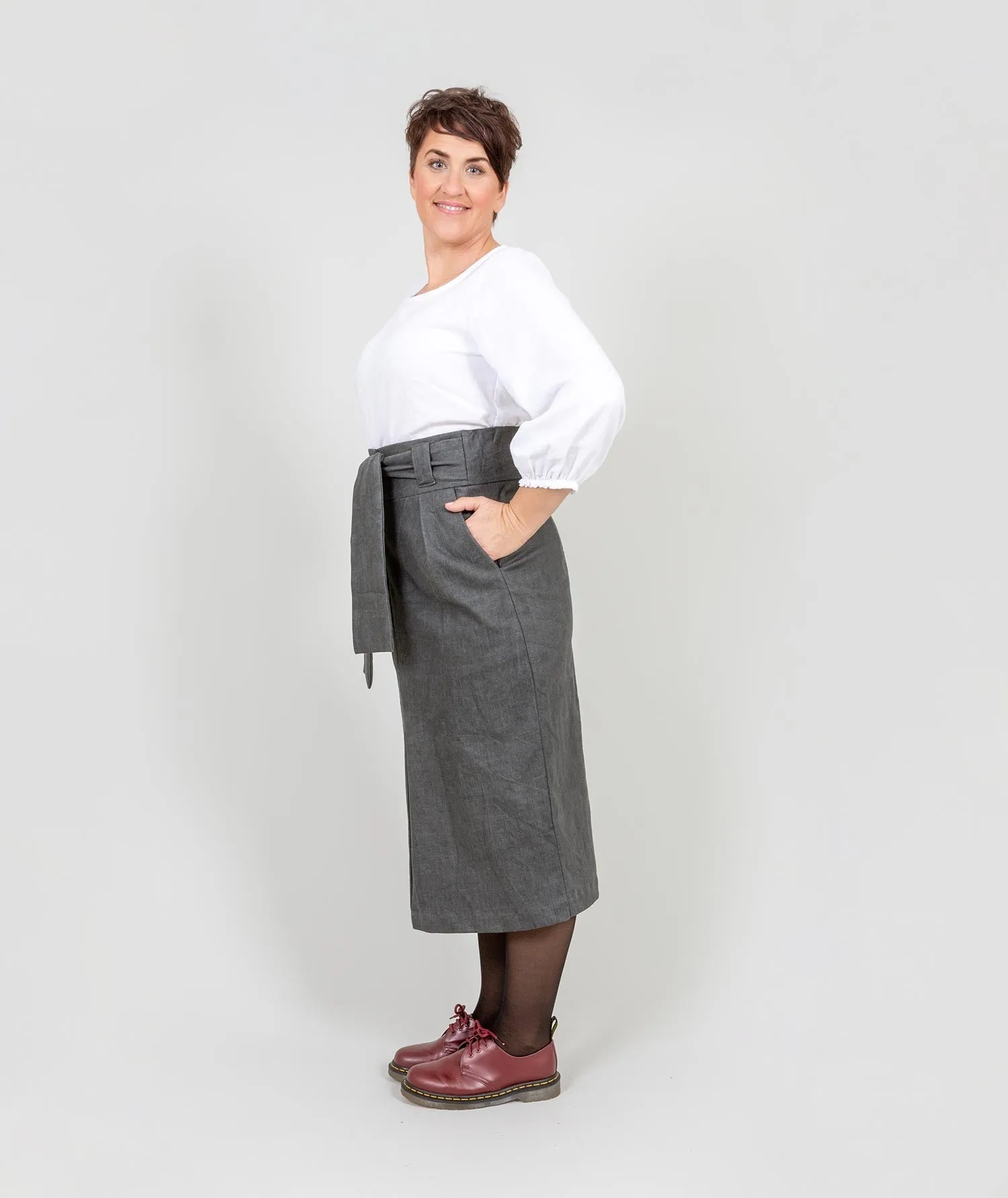 The "All Wrapped Up Skirt" - Grey