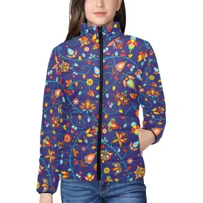 Thorny Path Blue Women's Padded Jacket