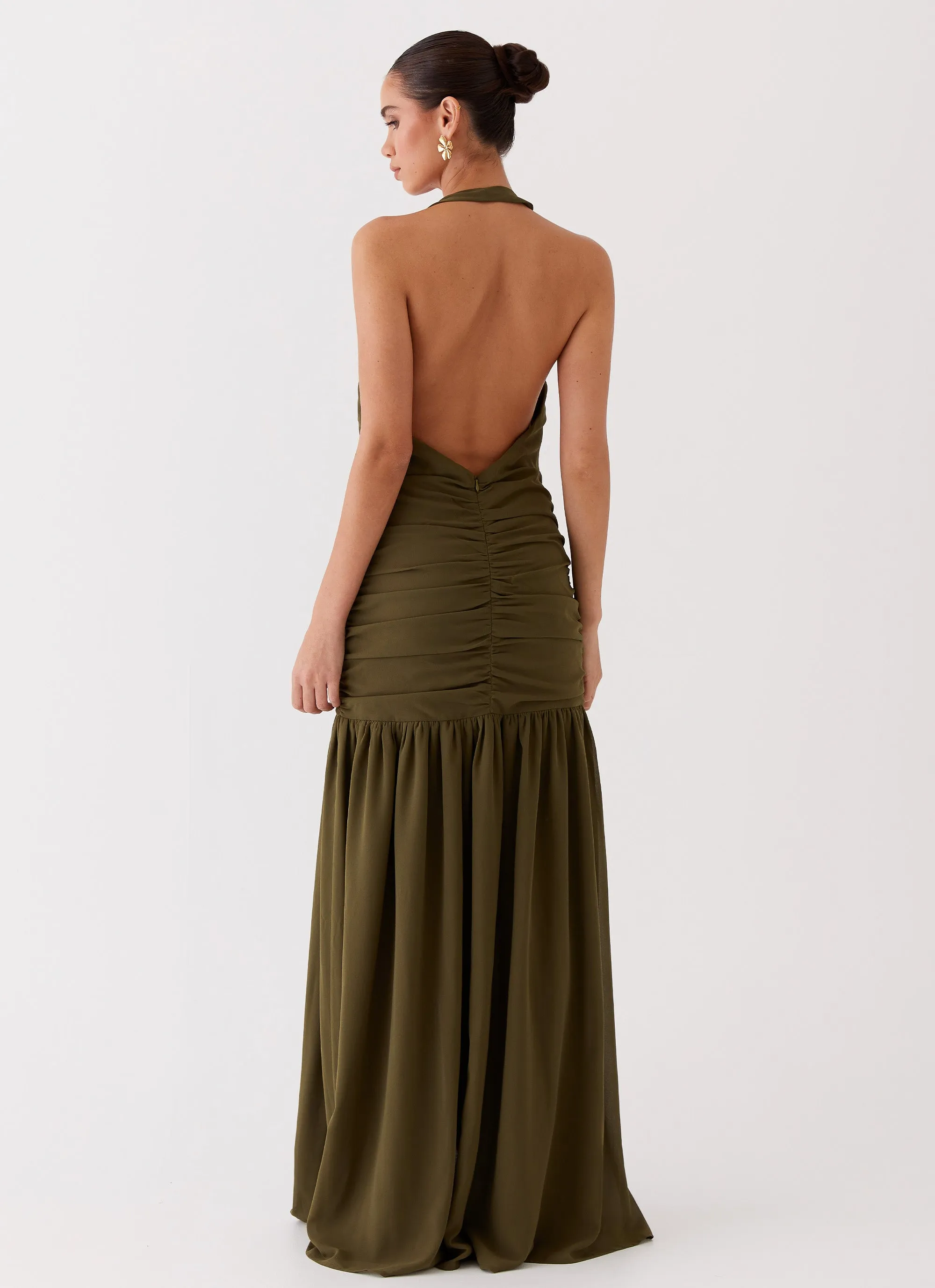 Truly In Love Maxi Dress - Khaki