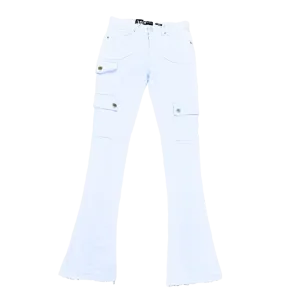 Waimea White Stacked Jeans W/Pockets