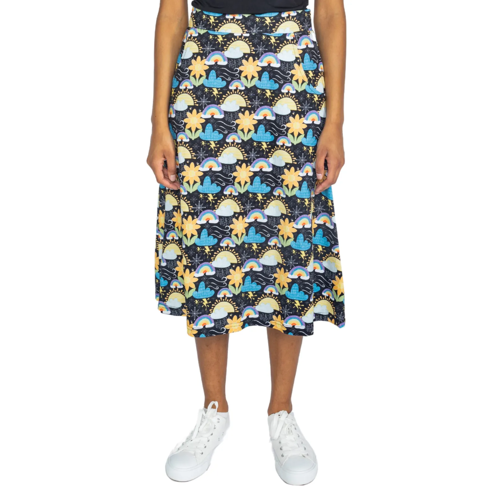 Weather A-Line Midi Skirt