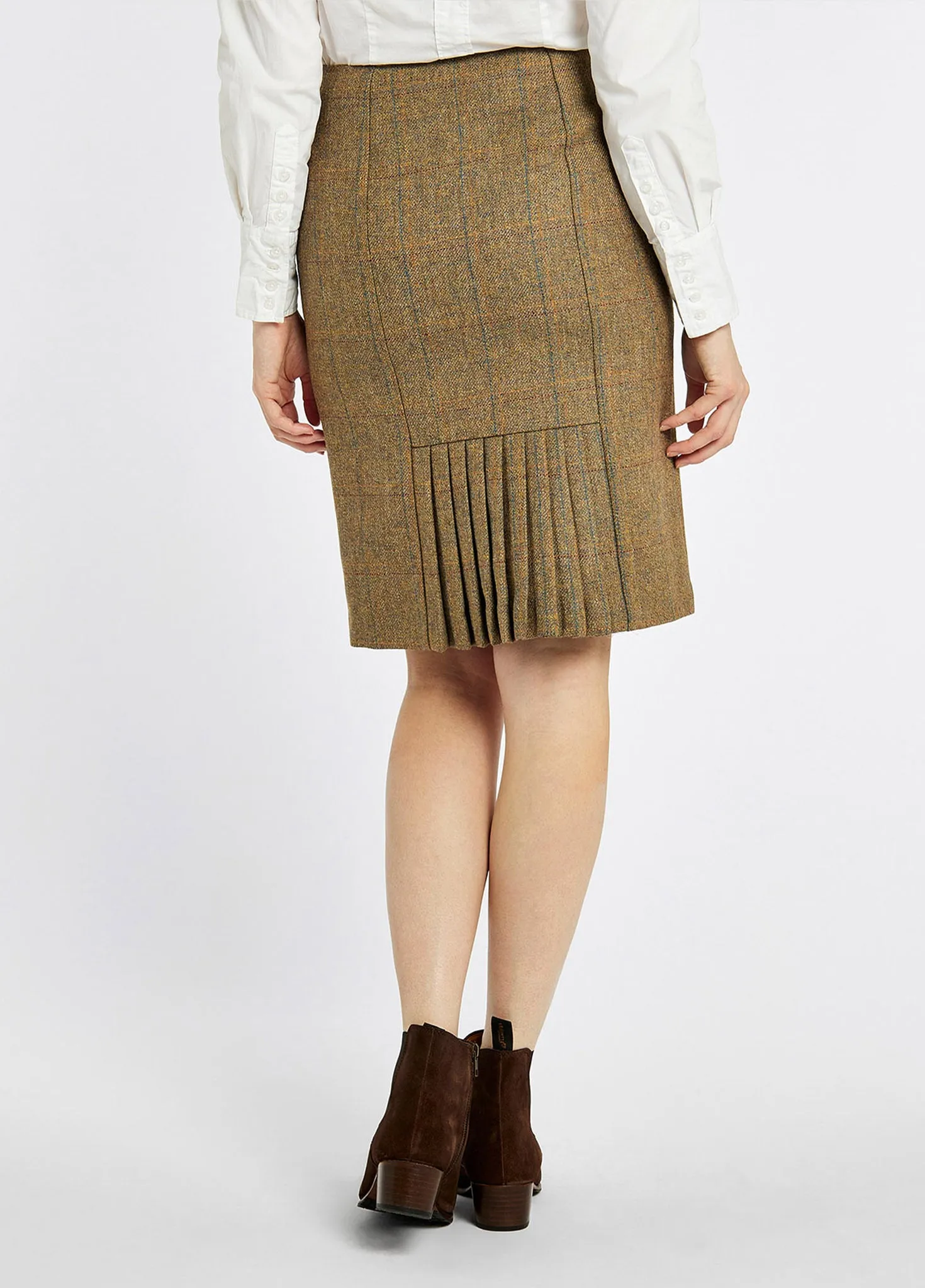 Wisteria Tweed Pencil Skirt - Burren