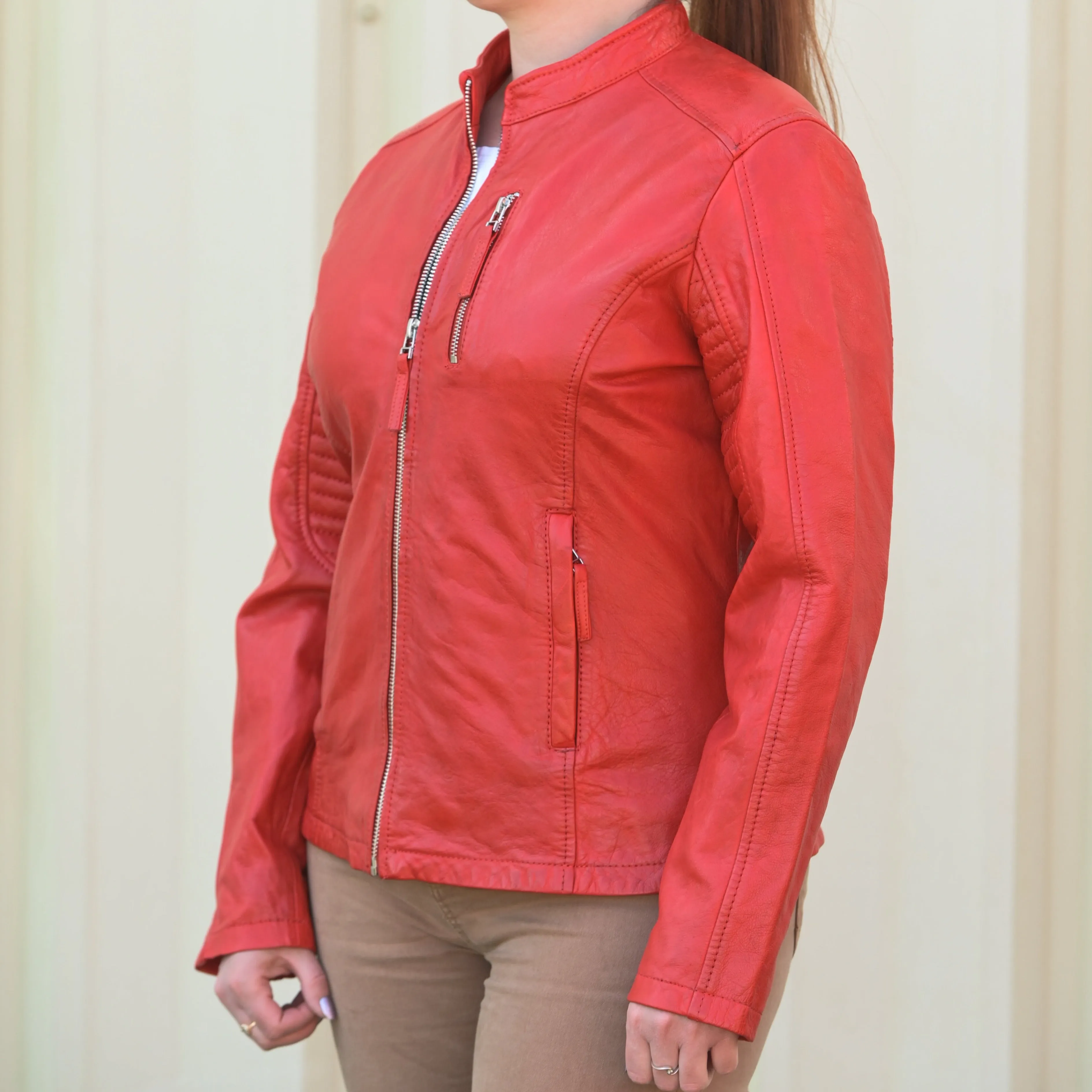 Women's Classic Leather Jacket