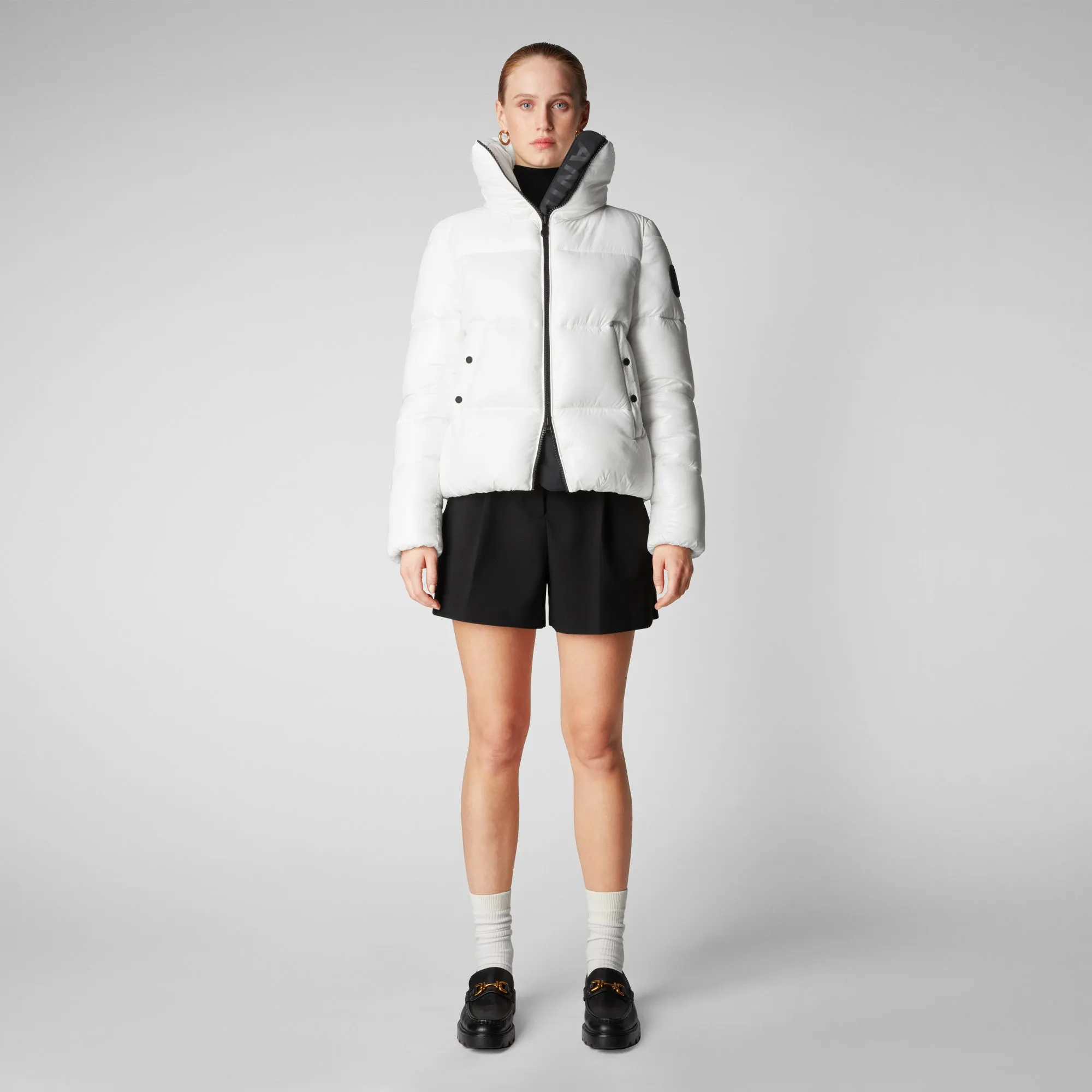 Women's Isla Puffer Jacket in Off White