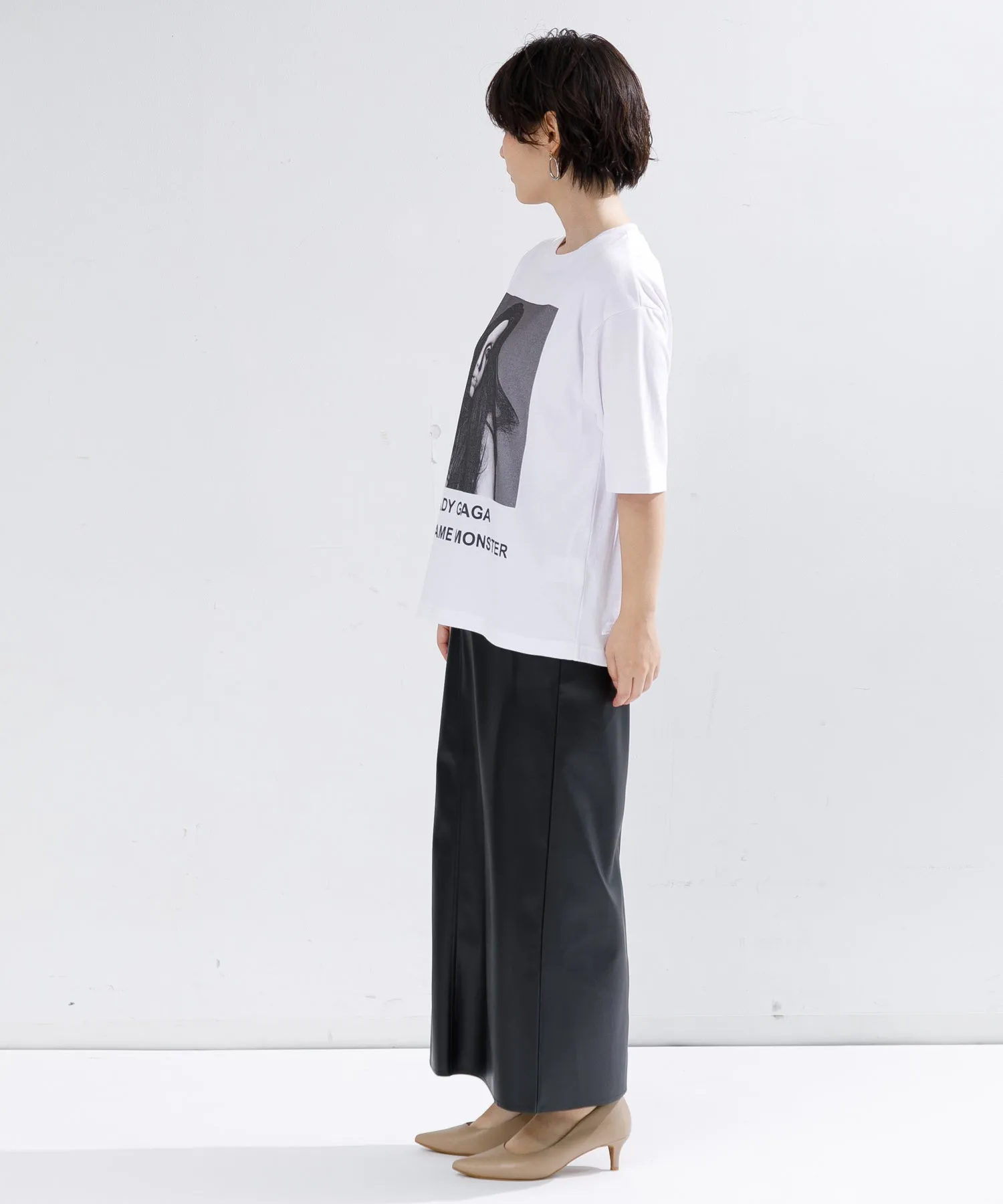 【WOMEN】upper hights Kloss フェイクレザースカート