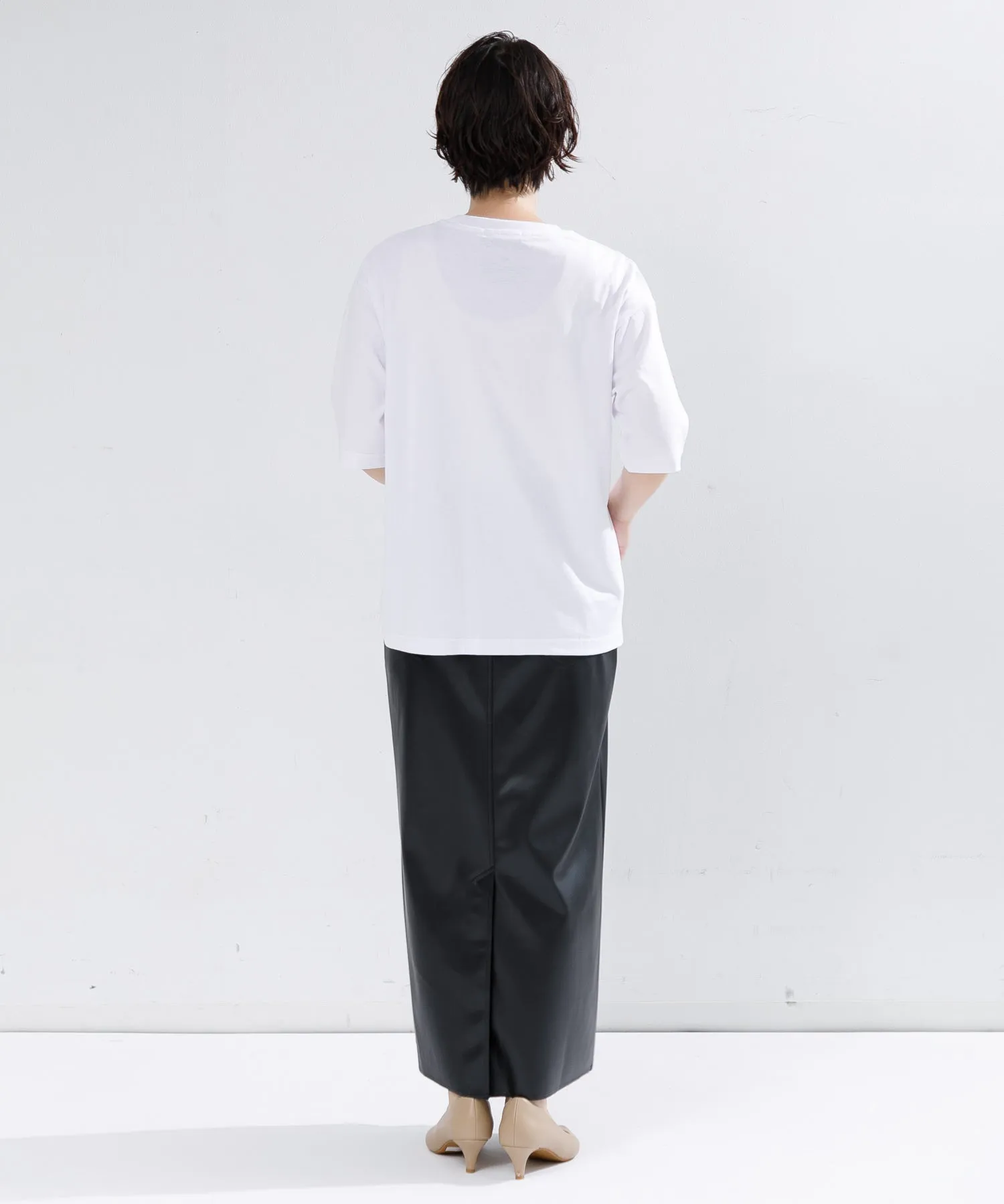 【WOMEN】upper hights Kloss フェイクレザースカート