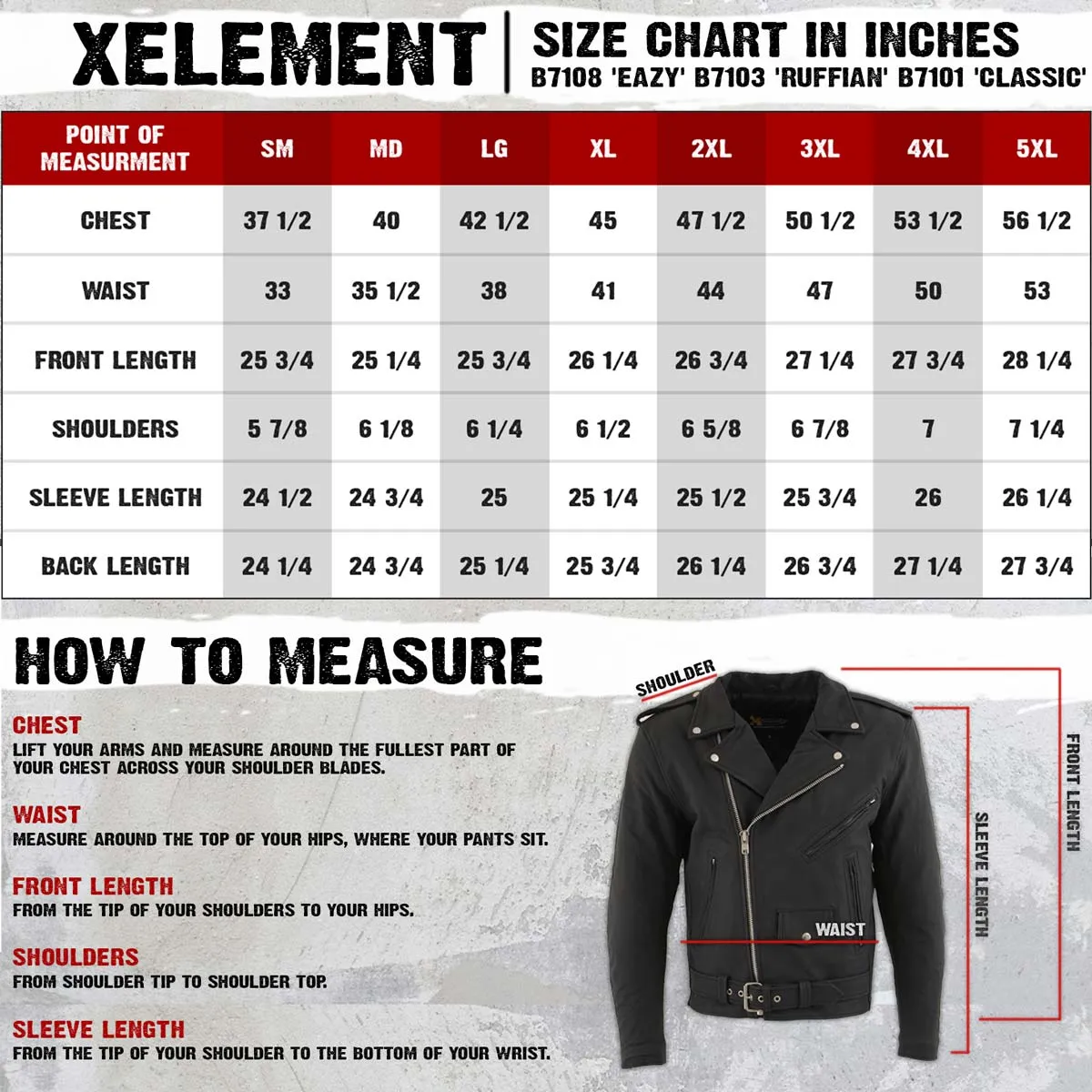 Xelement B7108 Men's 'Eazy' Flat Black Motorcycle Leather Jacket with